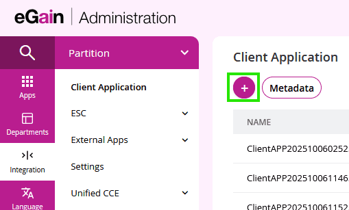 Create Client Application Create Client Application