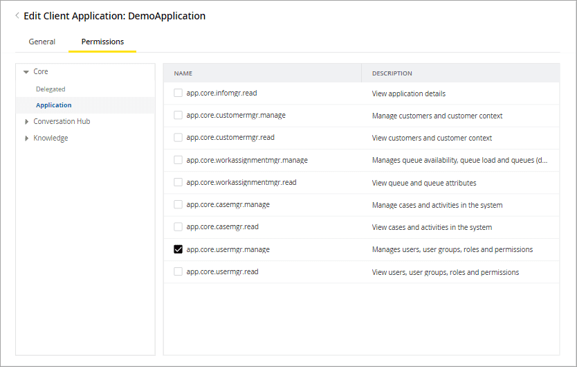 Client App Permissions