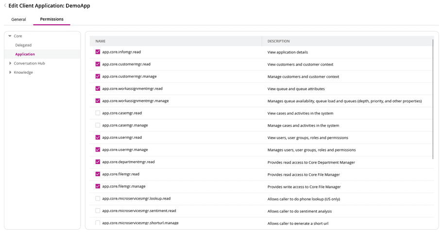 Client App Permissions Client App Permissions